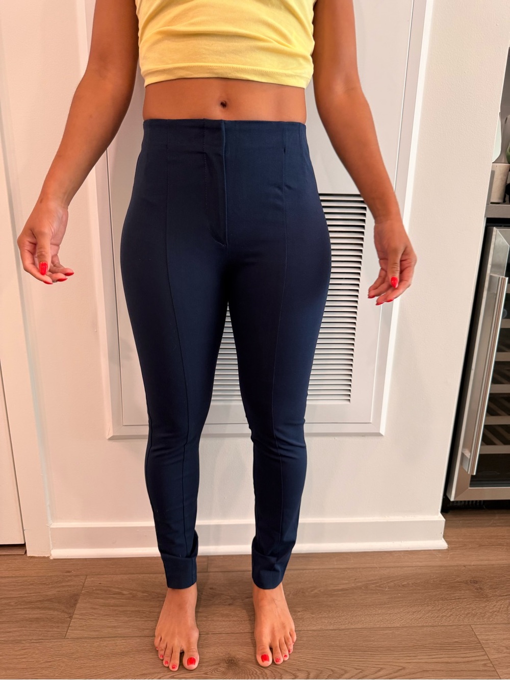 LOFT Navy Skinny Ponte Pants